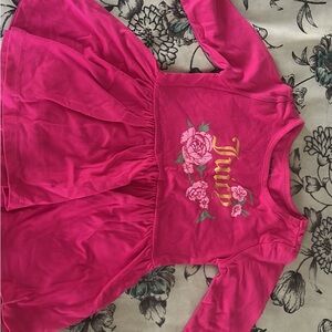 Juicy Couture Pink Long Sleeve Floral Tee